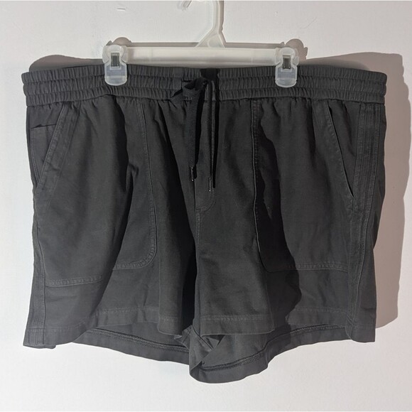 Athleta Gray Charcoal Farallon Lounge Sweat Shorts Women's Size 24 - Picture 2 of 8
